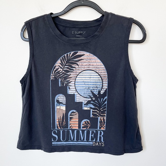 Z Supply Sunset La Mer Tank Womens Small Gray - Picture 2 of 10